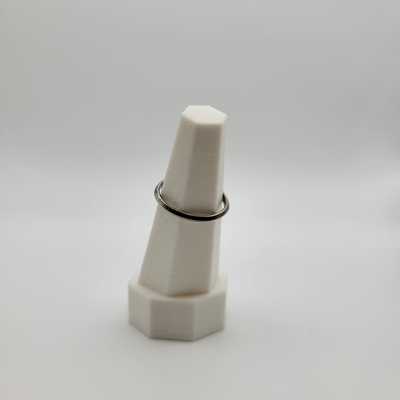 Native American Style Zuni? Beautiful Geometric Inlay Sterling Silver Ring - Picture 5 of 13